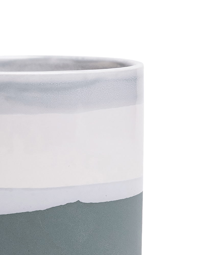 Minute Ceramic Pot And Saucer Set With Drainage - Chive US Wholesale