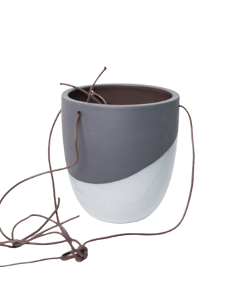 Bobbin Porcelain Modern Hanging Indoor Plant Pot - Chive US Wholesale