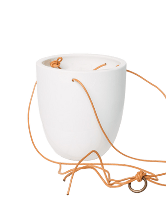 Bobbin Porcelain Modern Hanging Indoor Plant Pot - Chive US Wholesale