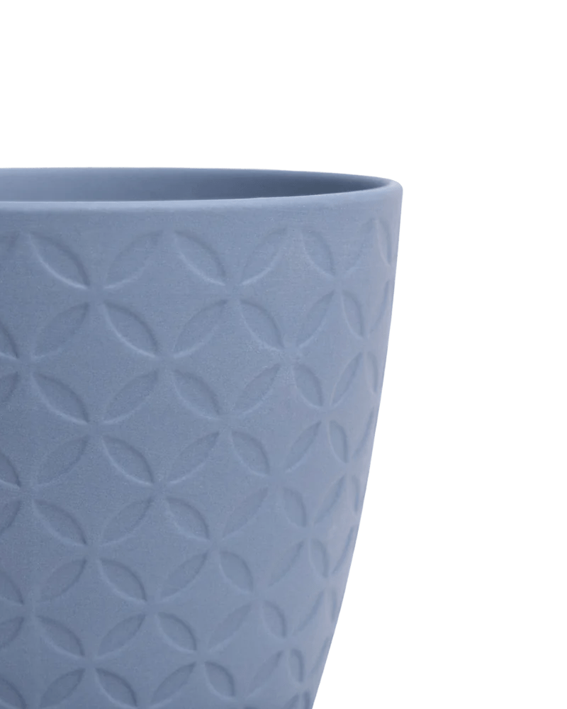 Virago Blue Grey Pot And Saucer 48pc Kit - Small - Chive US Wholesale