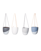 Bobbin Porcelain Modern Hanging Indoor Plant Pot - Chive US Wholesale