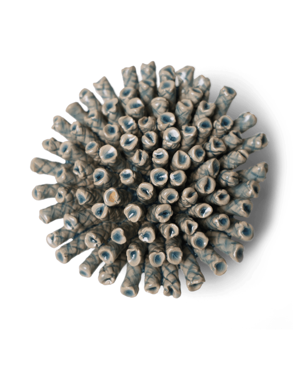 Ceramic Flower Large Blue 12 - Chive US Wholesale