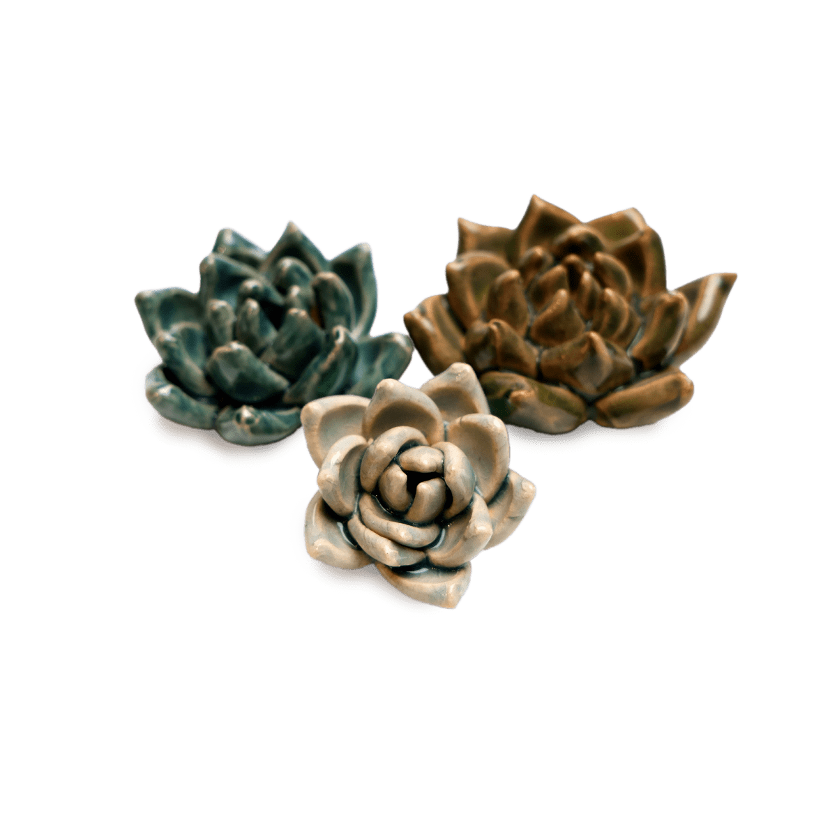 Mini Ceramic Flowers Kit, No Keyholes - Chive US Wholesale