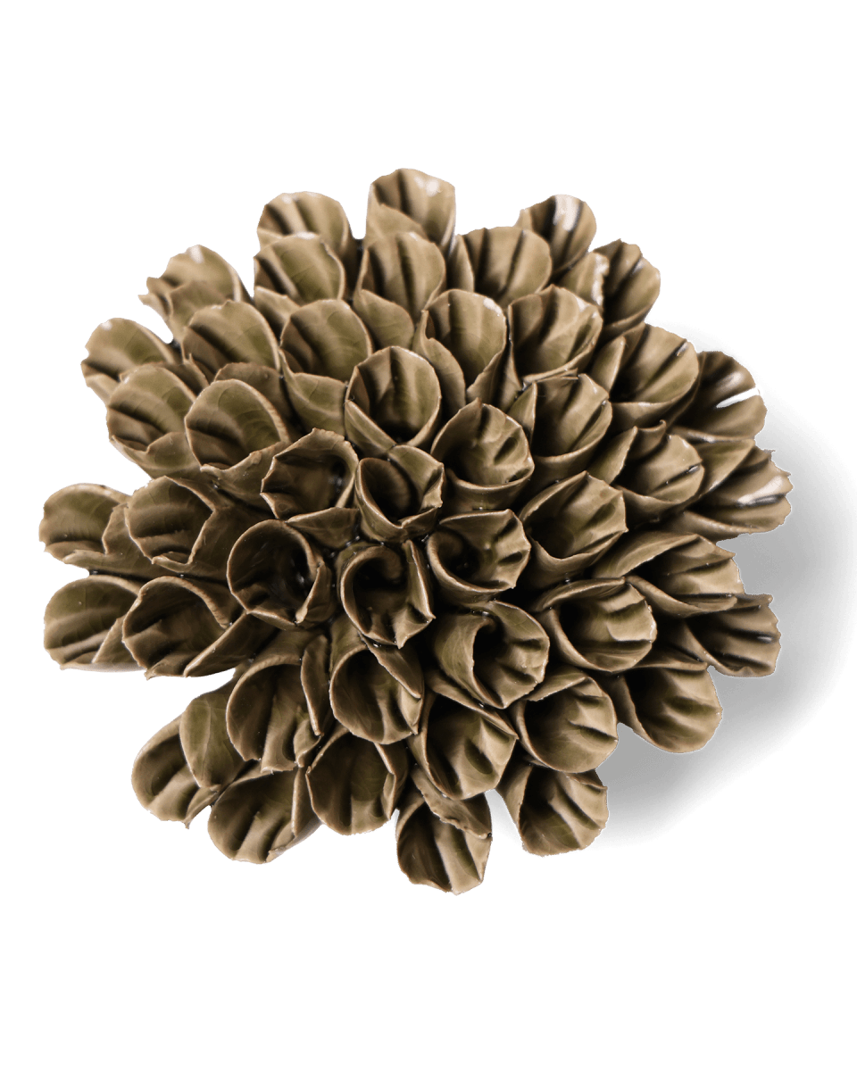 Ceramic Flower Anemone 4 - Chive US Wholesale