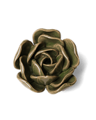 Ceramic Flower Tabletop Art Green Rose 4 - Chive US Wholesale