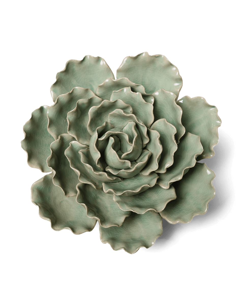 Ceramic Flower Lettuce Mint XL 5 - Chive US Wholesale