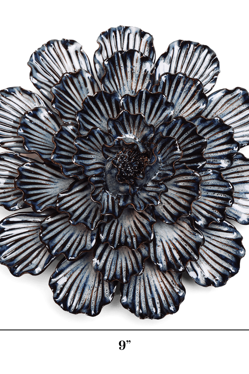 JA25 Navy Dinner Plate Dahlia - Chive US Wholesale