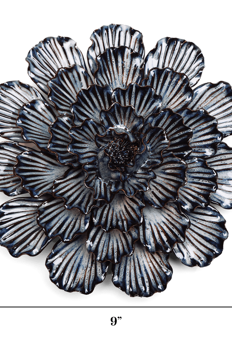 JA25 Navy Dinner Plate Dahlia - Chive US Wholesale