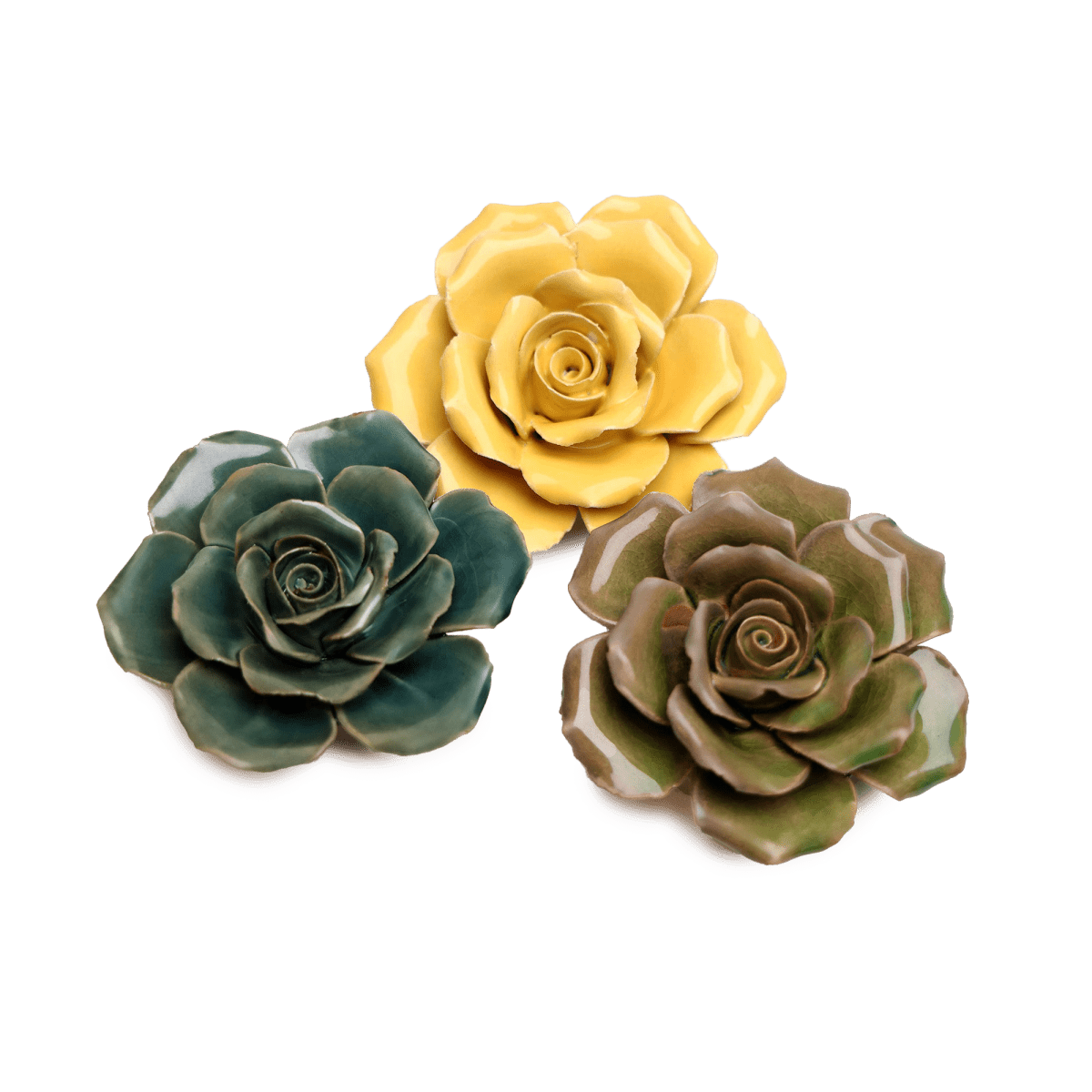 Ceramic Flower Collection 9 - 36pc Assortment - Chive US Wholesale