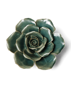 Ceramic Flower Rose Teal 9 - Chive US Wholesale