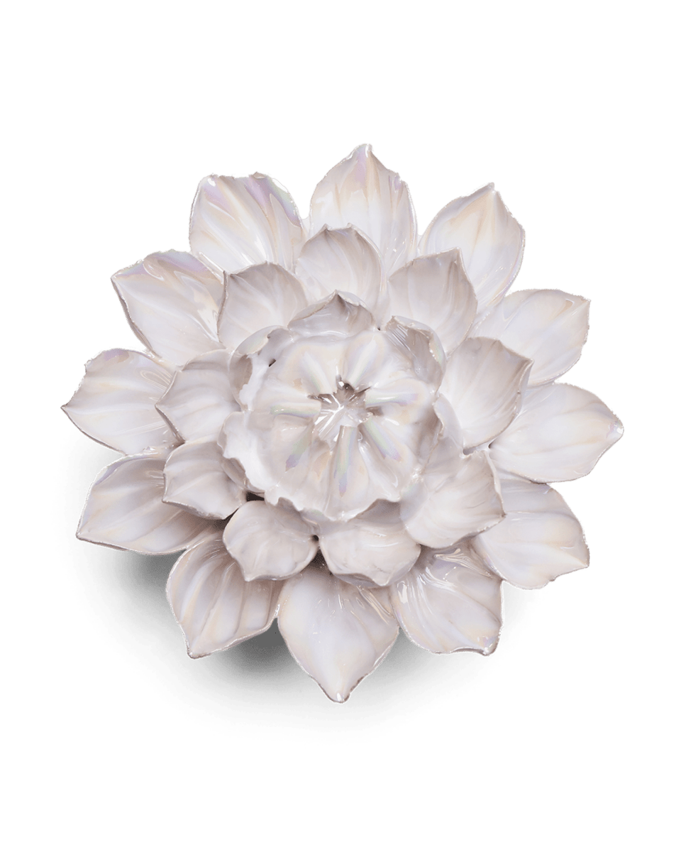Ceramic Flower Pearl Dahlia - Chive US Wholesale