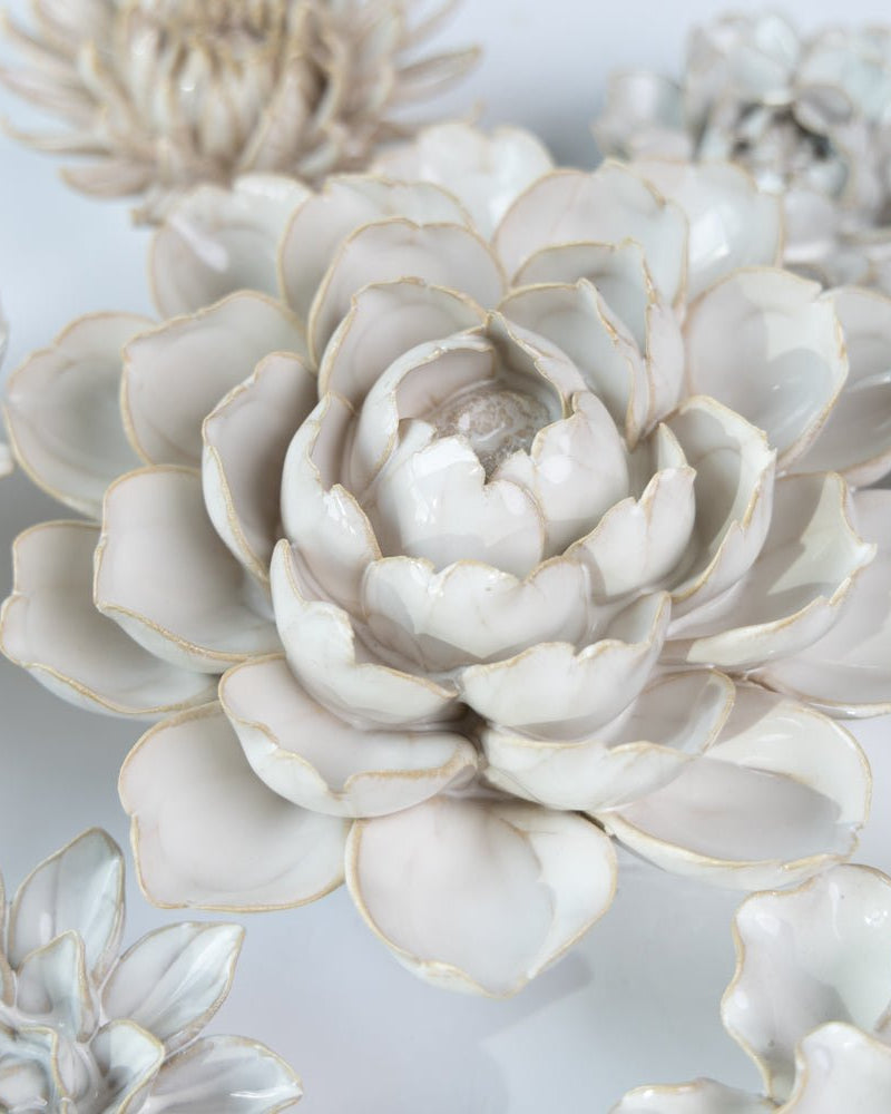 Ceramic Flower Coastal Curated Collection #1 - Chive US Wholesale