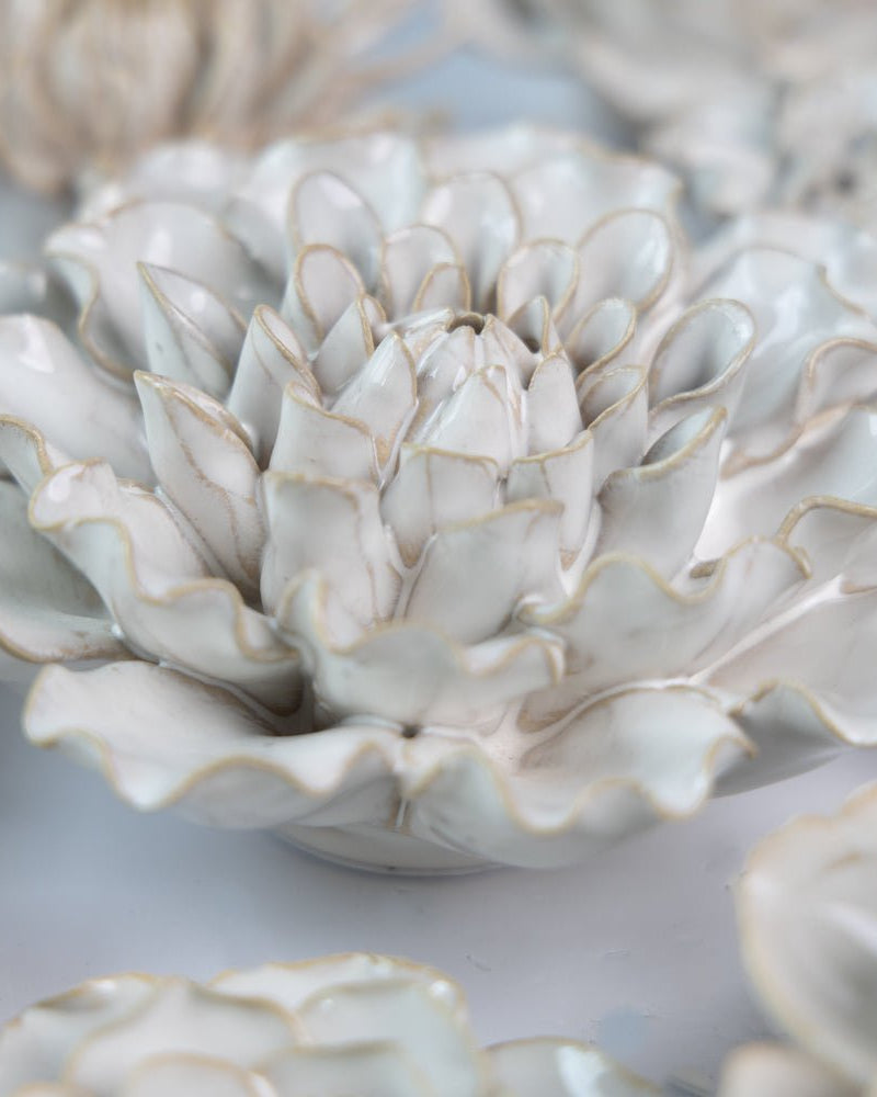 Ceramic Flower Coastal Curated Collection #2 - Chive US Wholesale