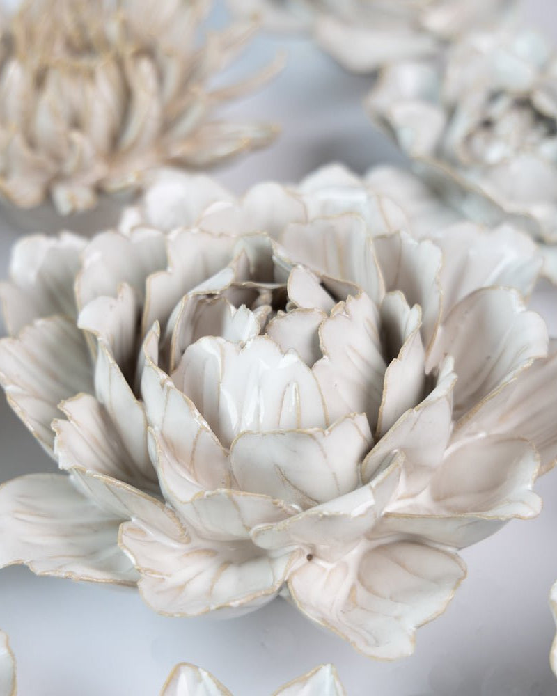 Ceramic Flower Coastal Curated Collection #3 - Chive US Wholesale