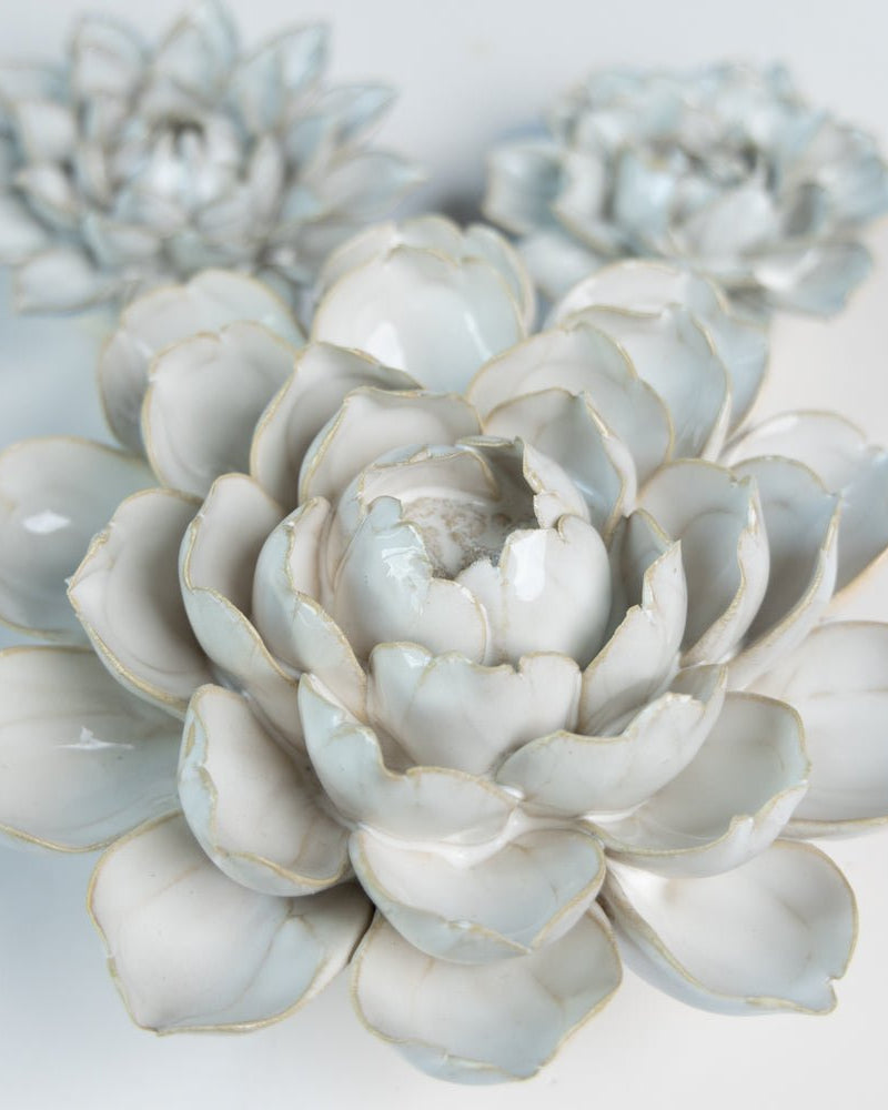 Ceramic Flower Coastal Curated Collection #6 - Chive US Wholesale