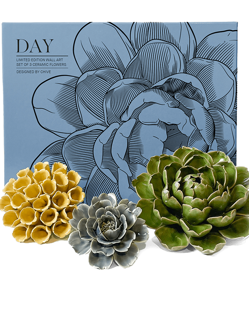 Ceramic Flower Day Box Set - Chive US Wholesale