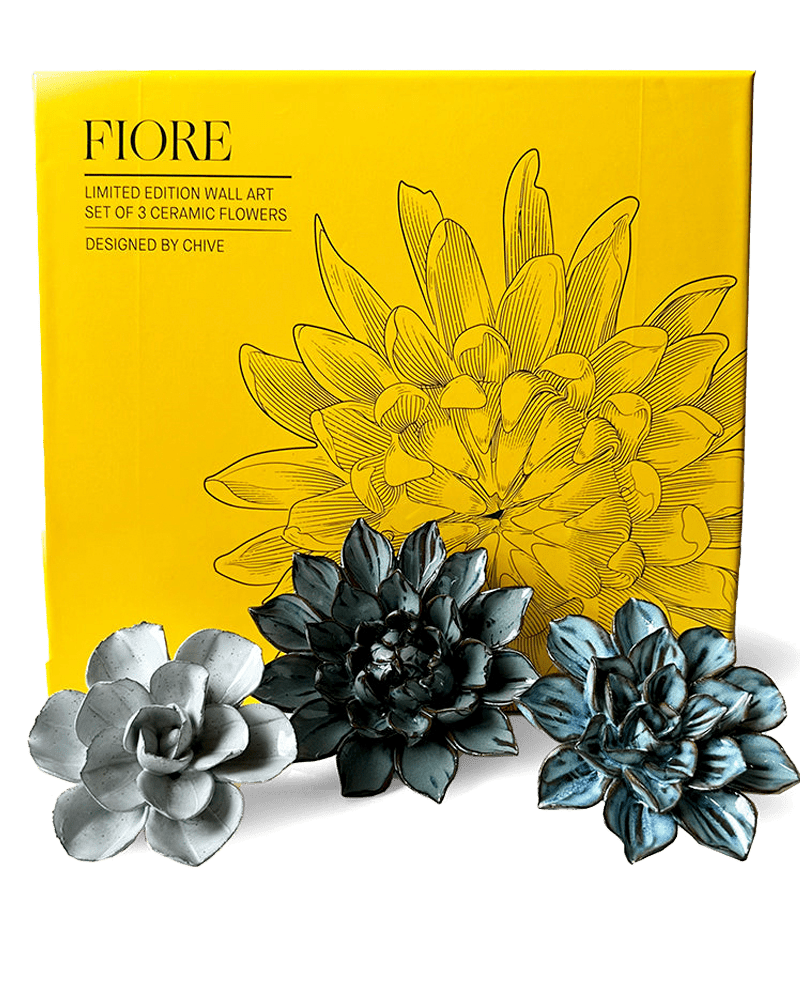 Ceramic Flower Fiore Box Set - Chive US Wholesale