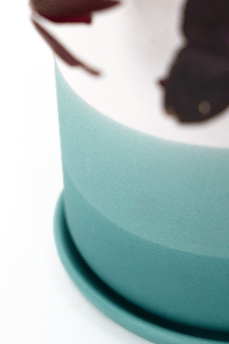 Devo Porcelain Planter With Drainage Hole And Saucer - Chive US Wholesale