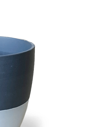 Dyad Porcelain Modern Indoor Plant Pot With Saucer - Chive US Wholesale