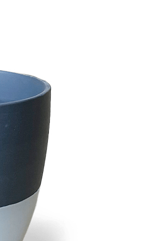 Dyad Porcelain Modern Indoor Plant Pot With Saucer - Chive US Wholesale