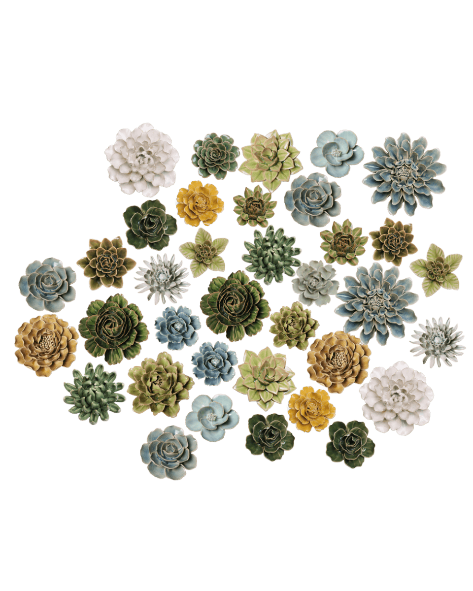 Ceramic Flower English Garden Curated Collection 13 - Chive US Wholesale