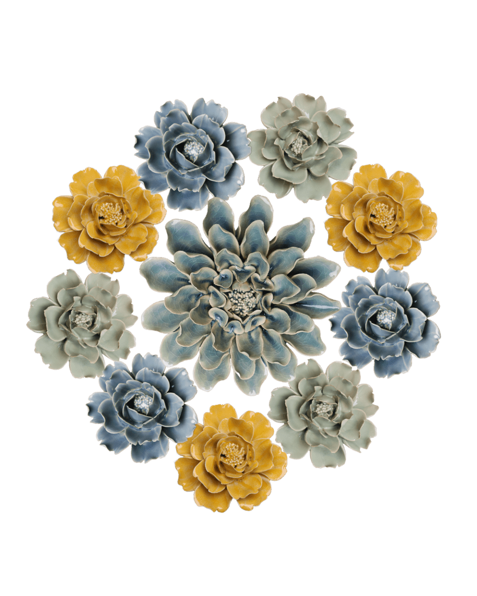 Ceramic Flower English Garden Curated Collection 12 - Chive US Wholesale