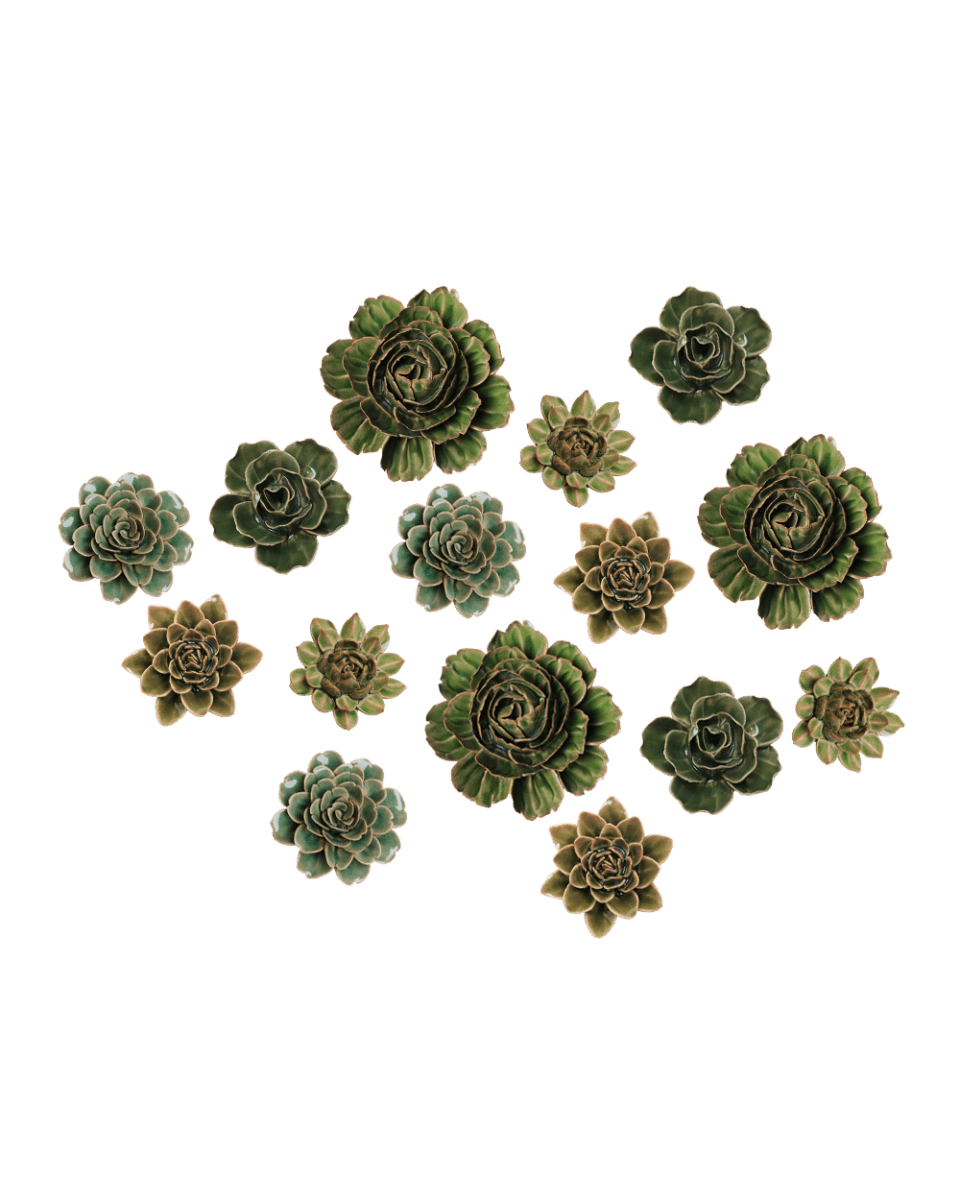 Ceramic Flower English Garden Curated Collection 2 - Chive US Wholesale