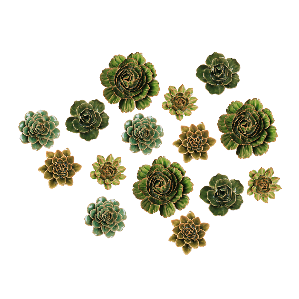 Ceramic Flower English Garden Curated Collection #2 - Chive US Wholesale