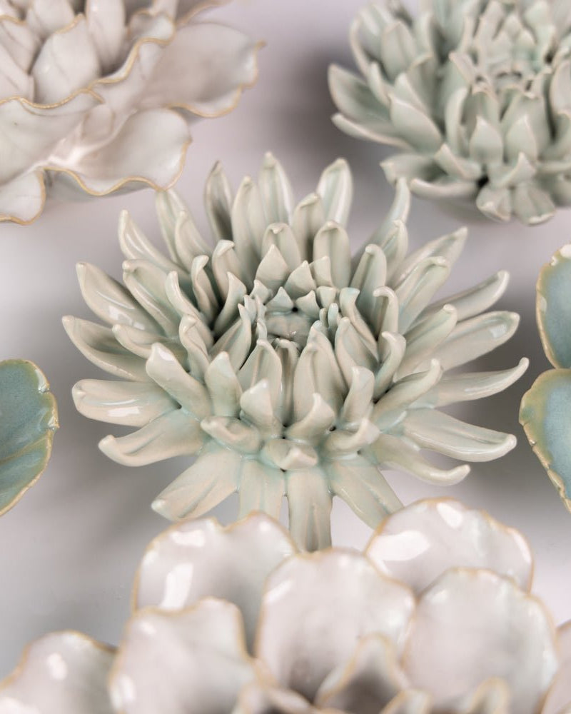 Ceramic Flower English Garden Curated Collection #4 - Chive US Wholesale