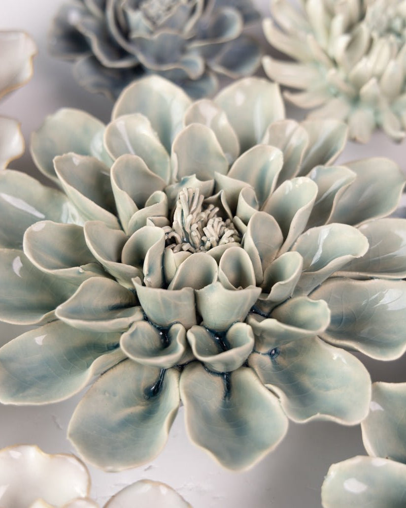 Ceramic Flower English Garden Curated Collection #8 - Chive US Wholesale