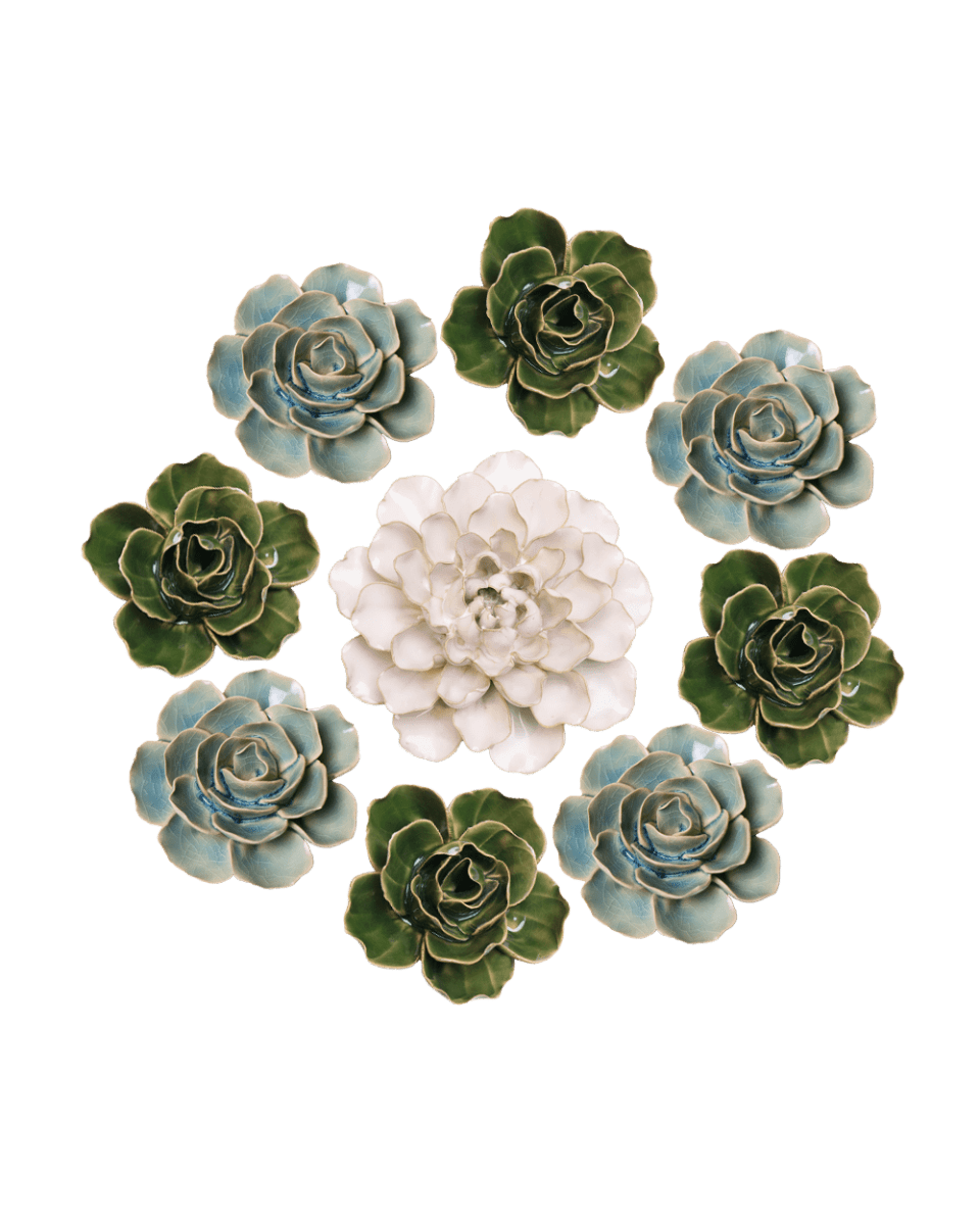 Ceramic Flower English Garden Curated Collection 11 - Chive US Wholesale