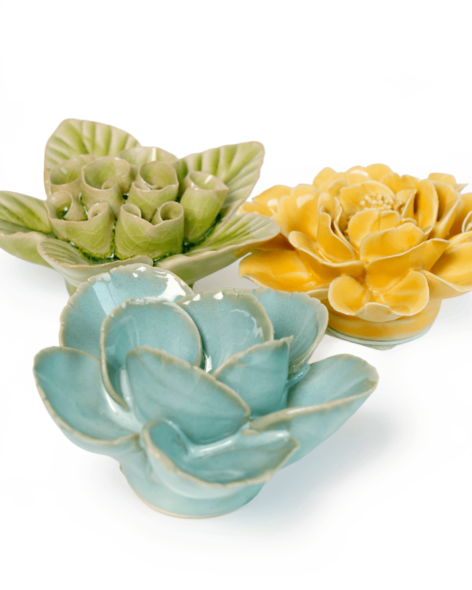 Ceramic Flower English Garden Curated Collection 16 - Chive US Wholesale