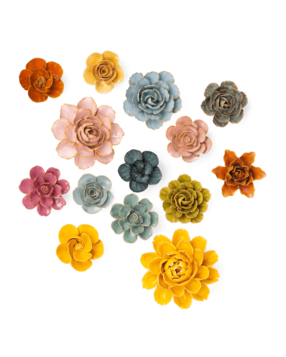 Ceramic Flower France Curated Collection 1 - Chive US Wholesale