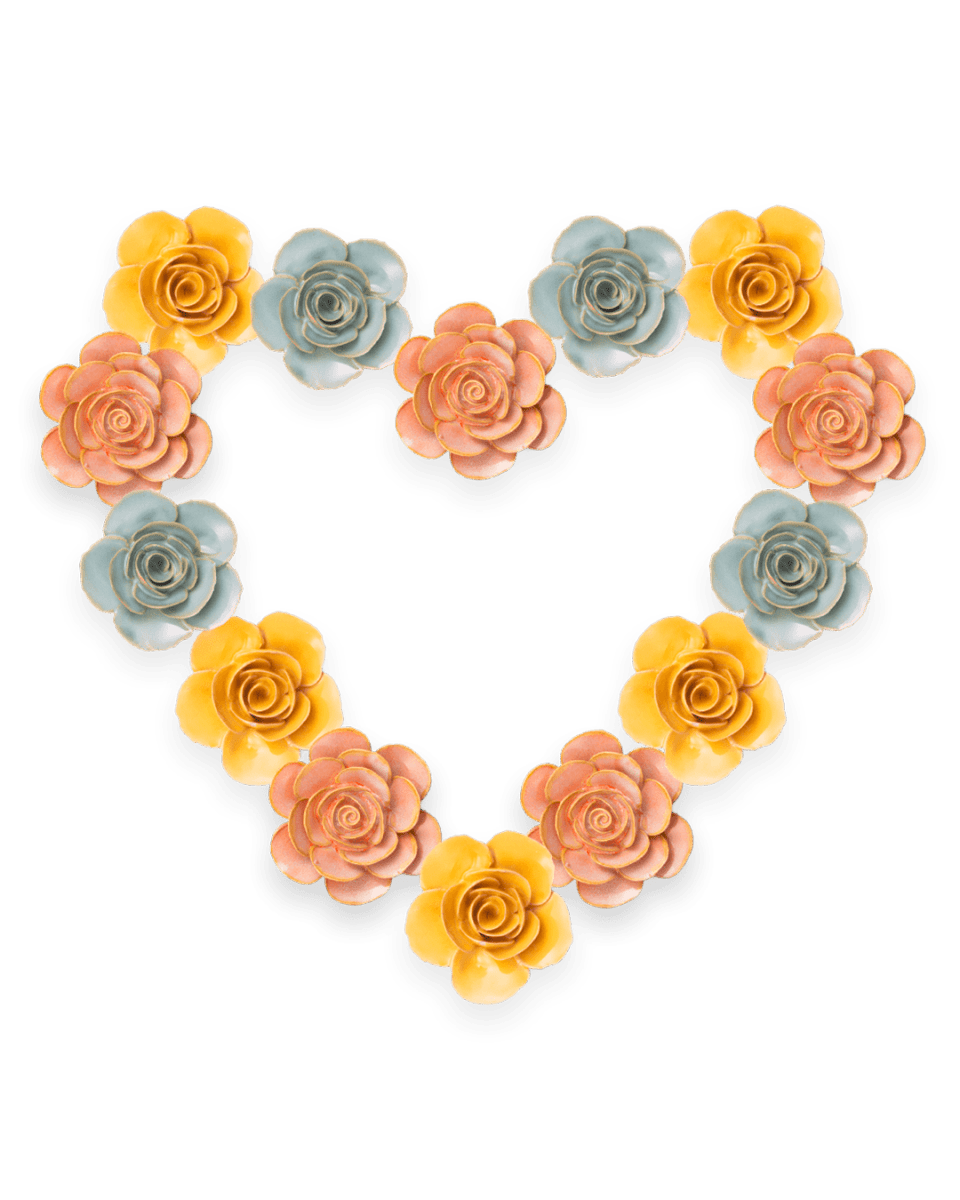 Ceramic Flower France Curated Collection 3 - Chive US Wholesale