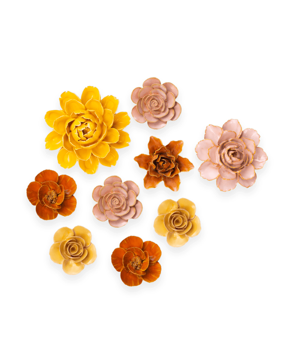 Ceramic Flower France Curated Collection 10 - Chive US Wholesale