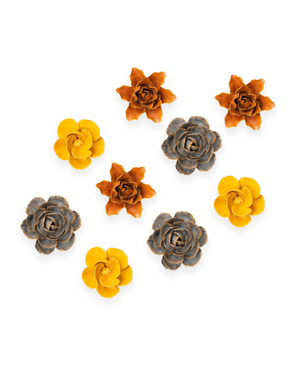 Ceramic Flower France Curated Collection 15 - Chive US Wholesale