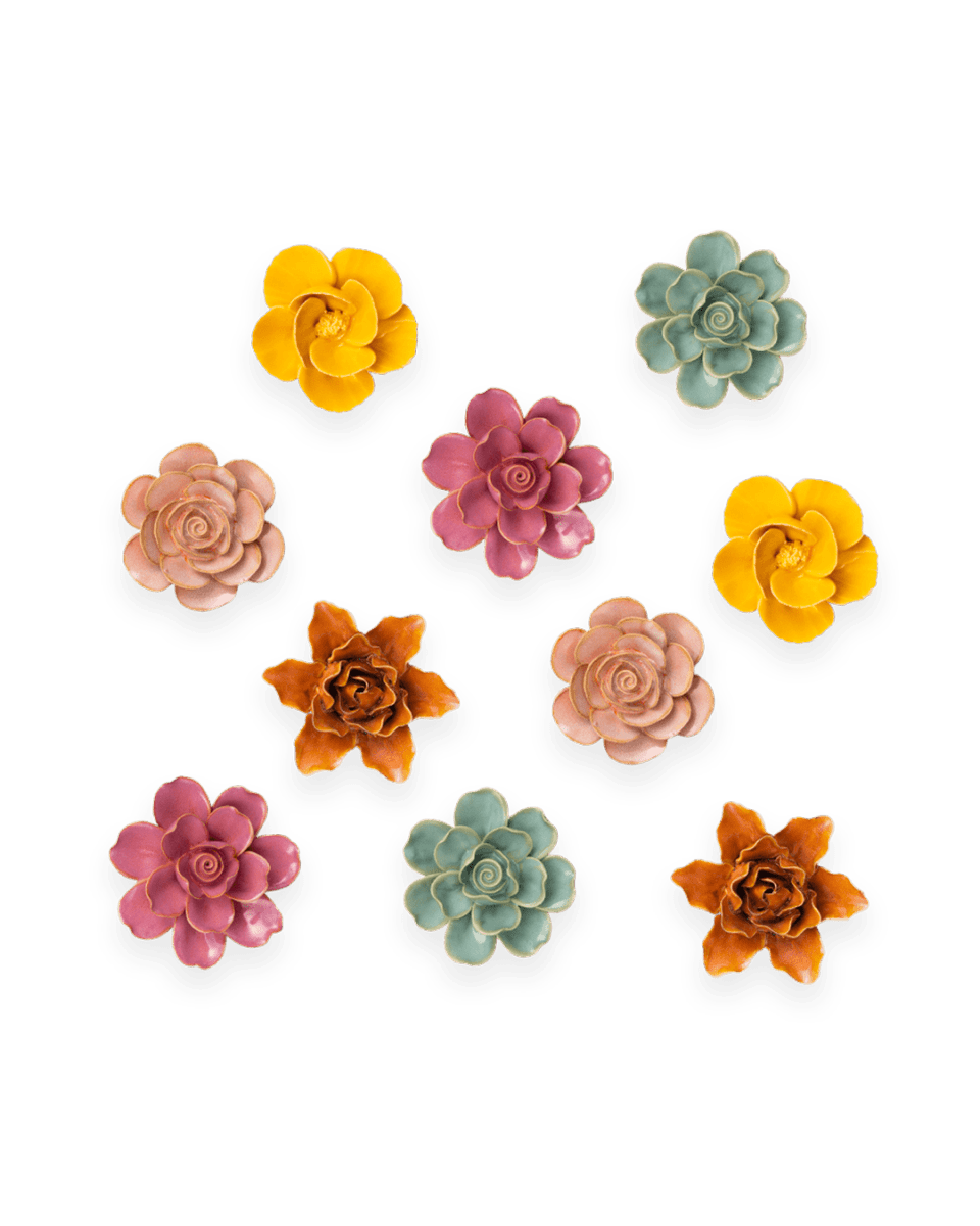 Ceramic Flower France Curated Collection 16 - Chive US Wholesale