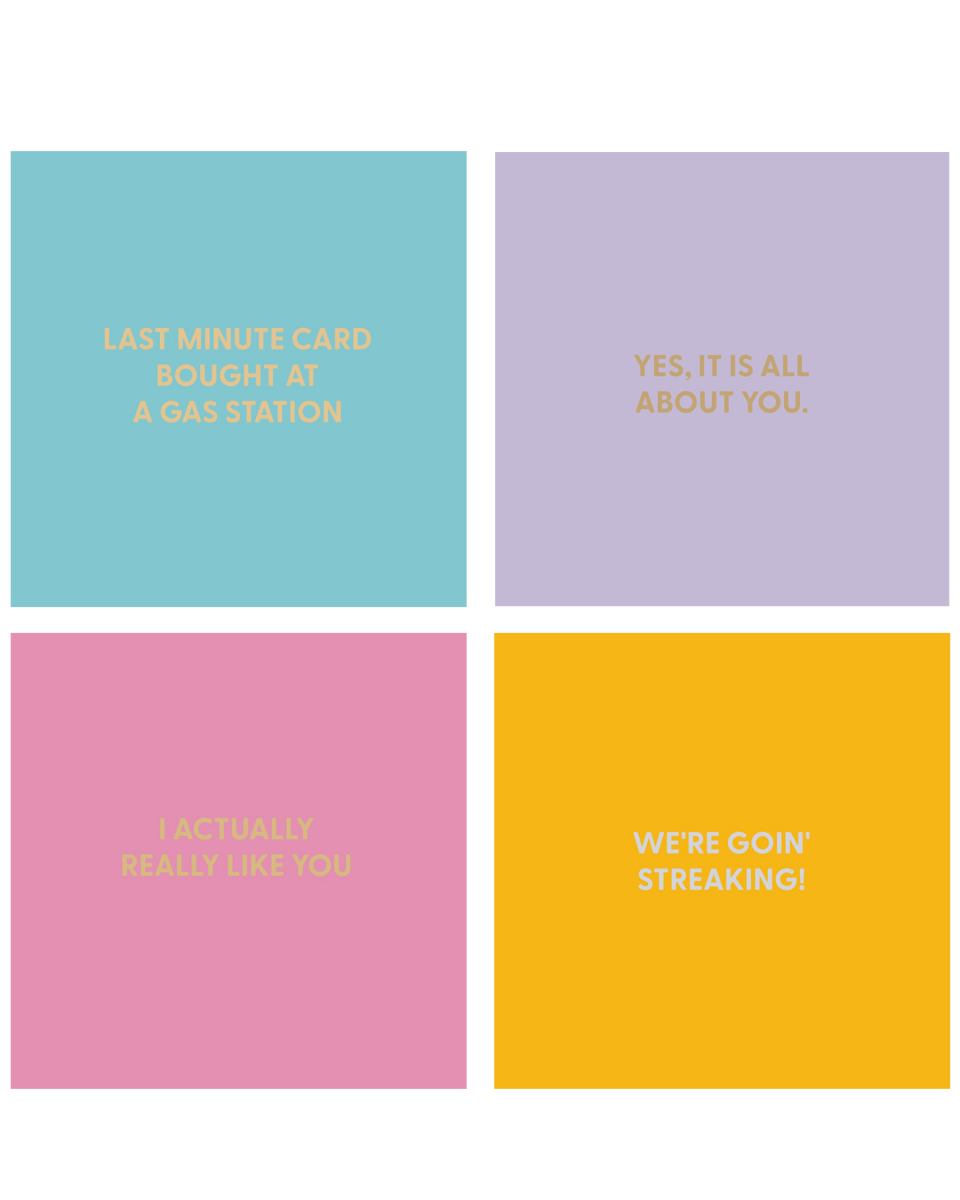 Adulting Collection - Blank Greeting Cards (72pcs) - Chive US Wholesale