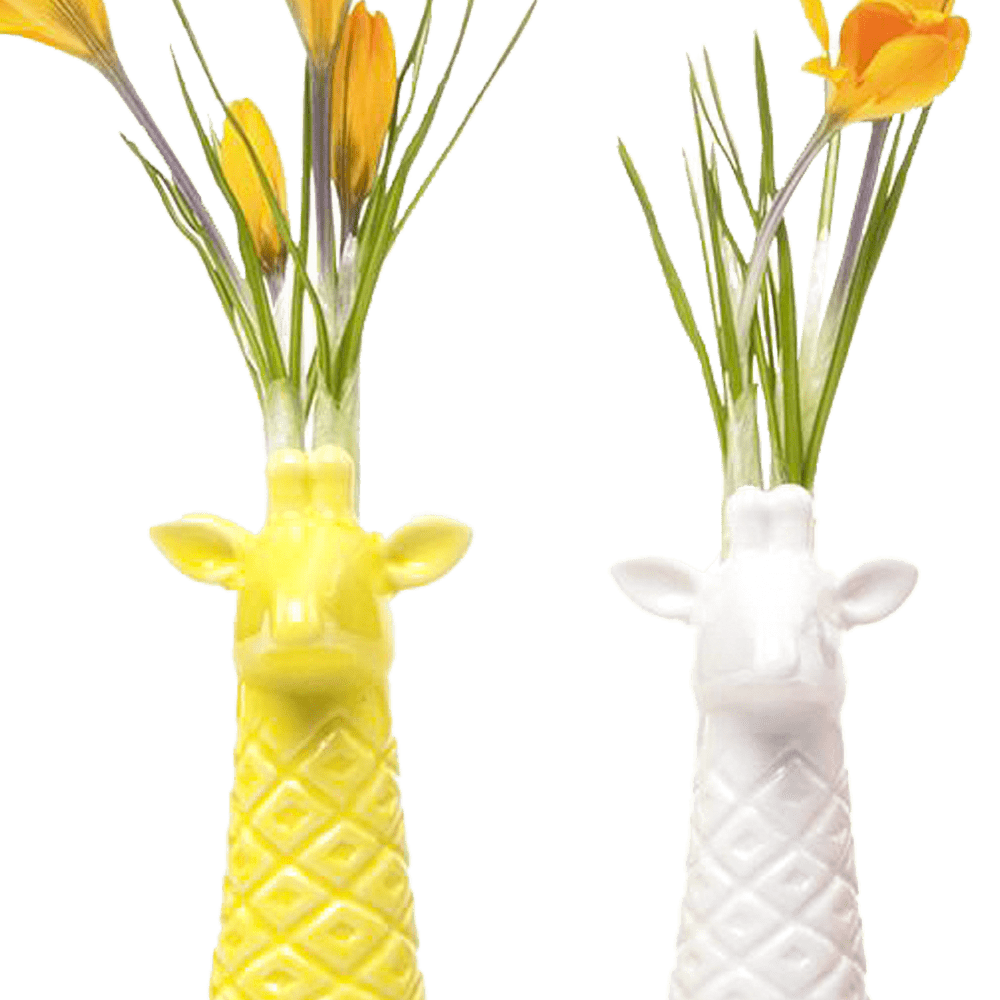 Giraffe Ceramic Flower Vase - Chive US Wholesale