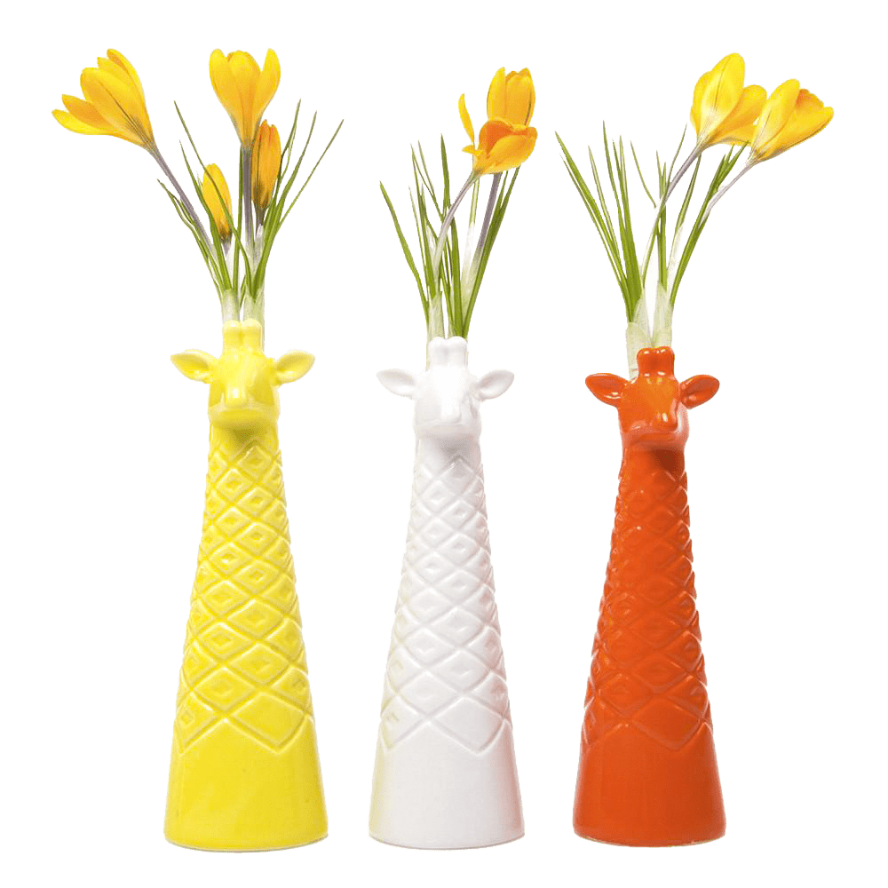 Giraffe Ceramic Flower Vase - Chive US Wholesale
