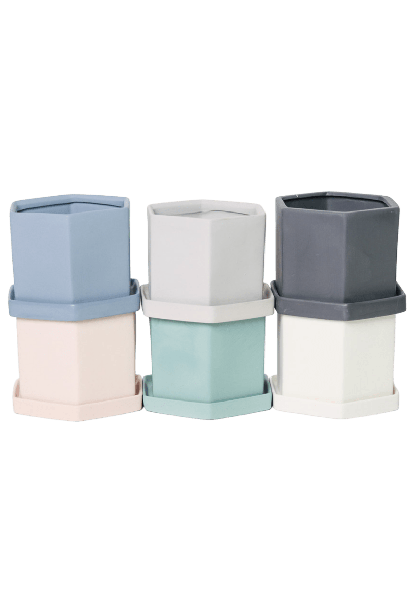 Hexi Porcelain Pot With Drainage Hole - Chive US Wholesale