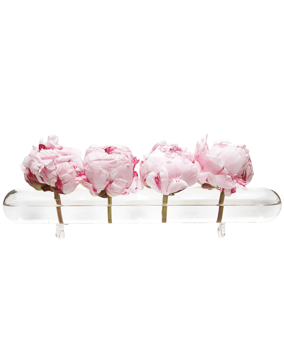 Flute Glass Modern Clear Flower Vase - Chive US Wholesale