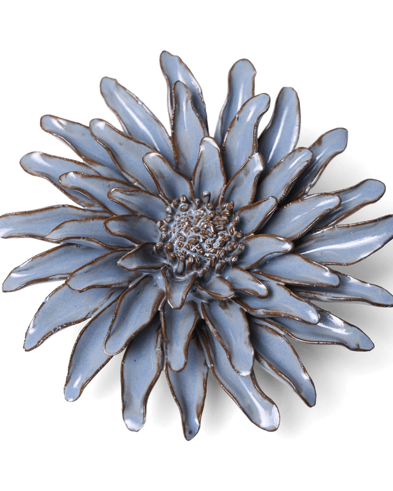 Japan Ceramic Flower Grey Gerbera Daisy - Chive US Wholesale