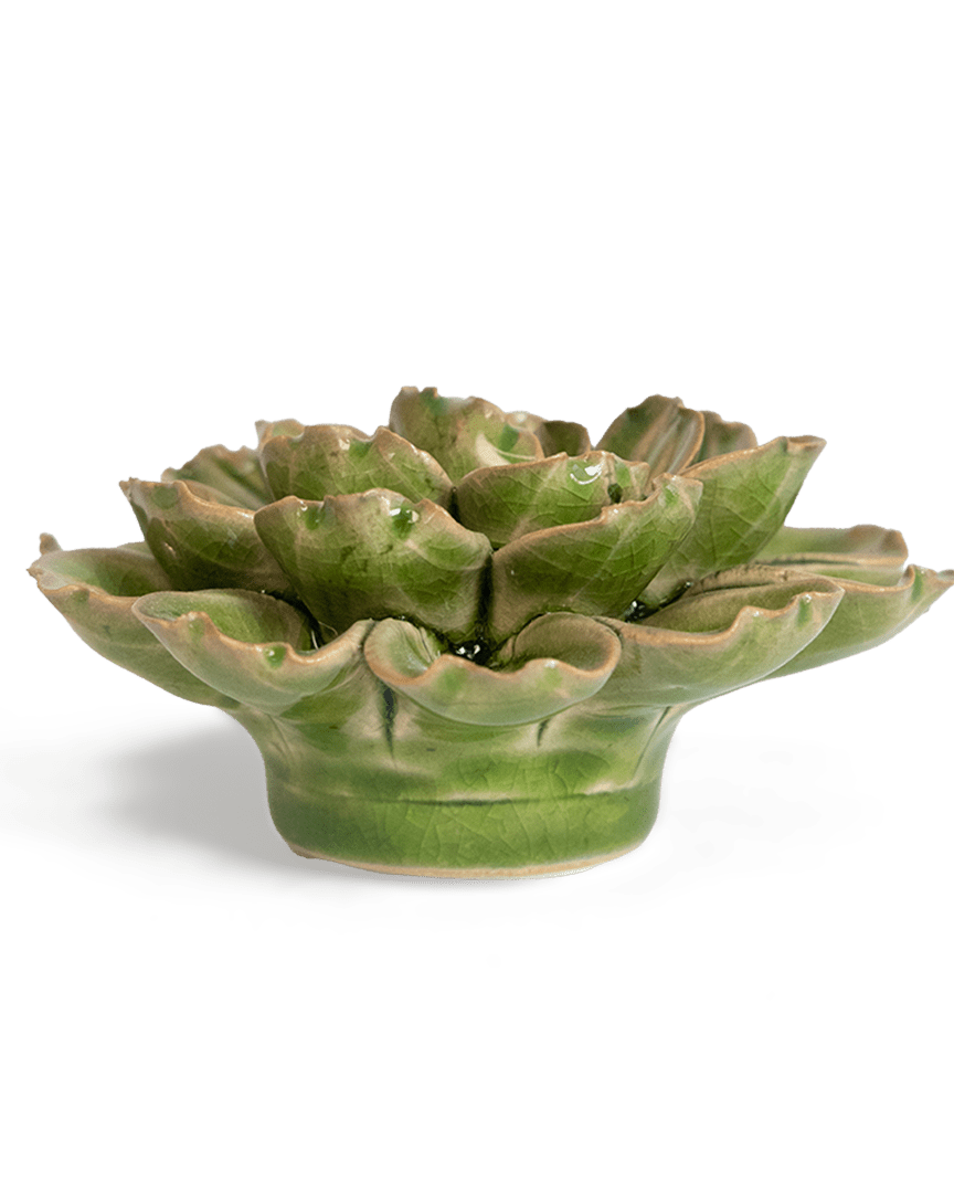 Japan Ceramic Flower Olive Petunia - Chive Ceramics Studio - Ceramic Flowers - Chive US