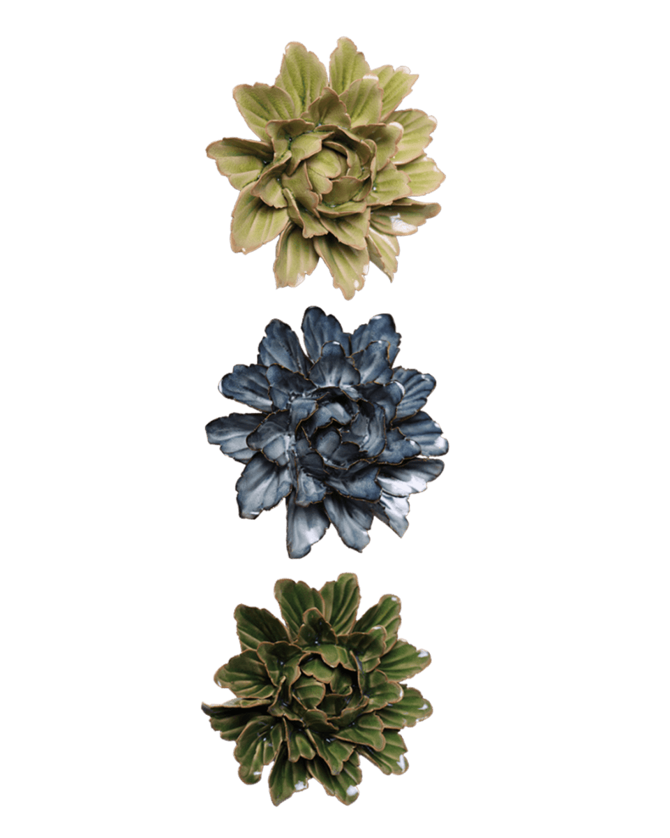 Ceramic Flower Japan Curated Collection 8 - Chive US Wholesale