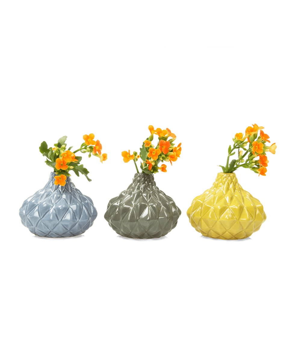 Juvel Ceramic Geometric Flower Vase Kit - Chive US Wholesale