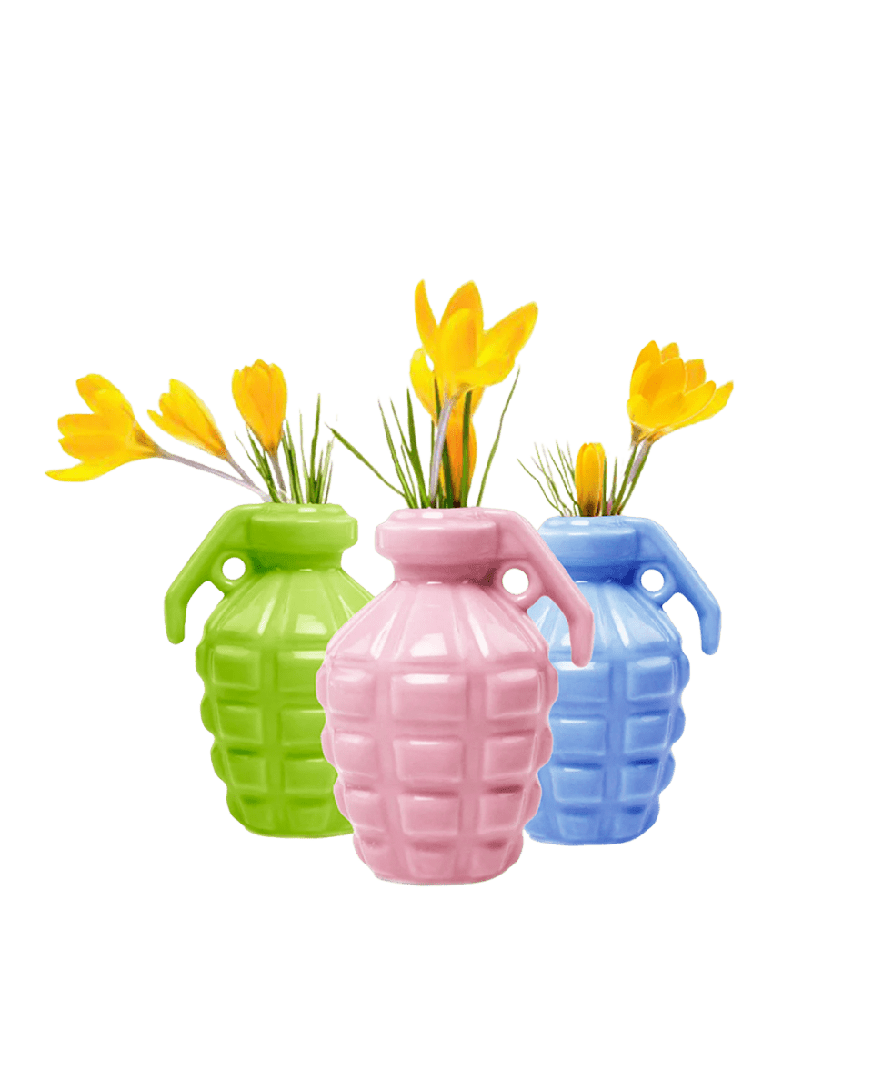 Kapow Ceramic Grenade Flower Vase - 24pc Kit - Chive US Wholesale
