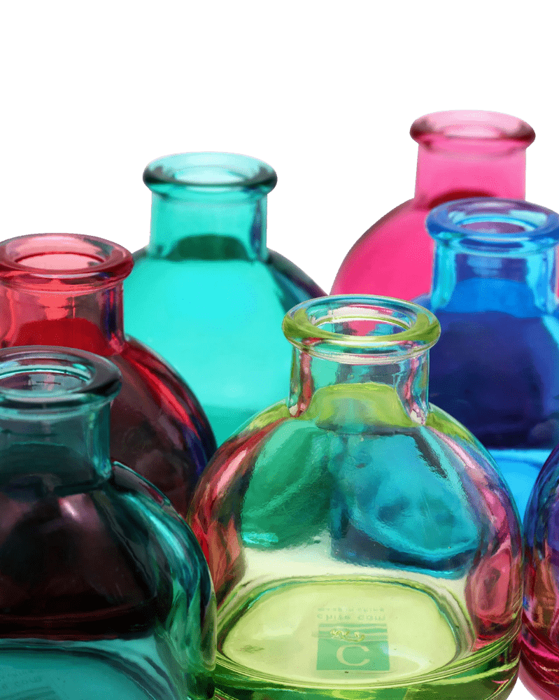 Loft Glass Bud Vase Jewel Tone 10pc Kits - Chive US Wholesale