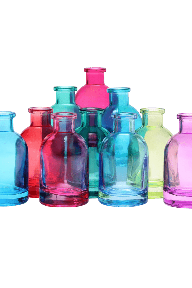 Loft Glass Bud Vase Jewel Tone 10pc Kits - Chive US Wholesale