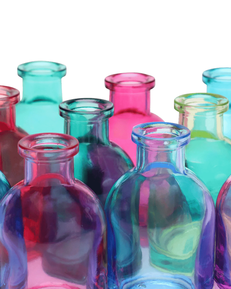 Loft Glass Bud Vase Jewel Tone 10pc Kits - Chive US Wholesale